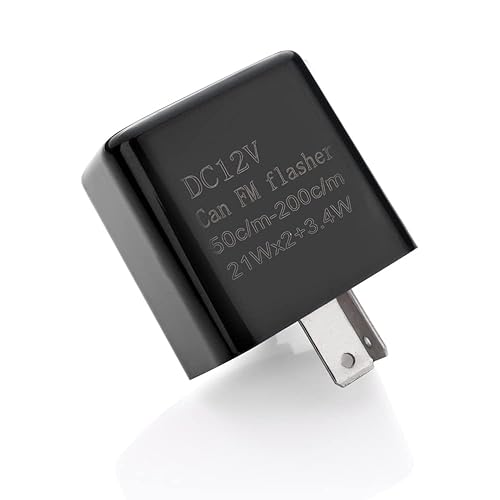 Relé electrónico intermitente LED de velocidad de 12 V ajustable de 2 pines para señal de giro de motocicleta, reemplazo directo, relé universal de