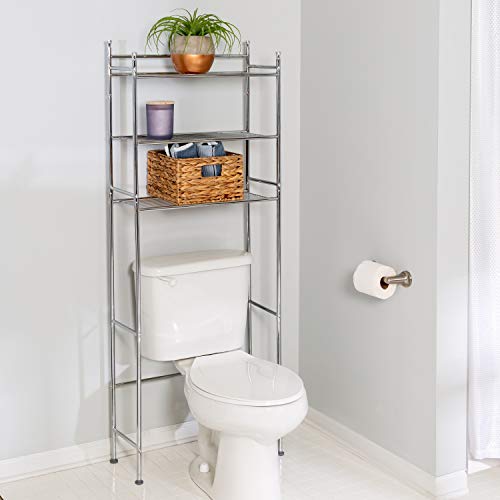 Honey-Can-Do Bth-05079 3-Tier Metal Bathroom Shelf Space Saver, 9.45 X 22.83 X 59.84, Chrome #TOP1