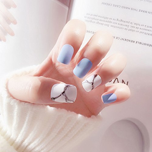 Lazder MS-09 - Set di 24 unghie finte di colore