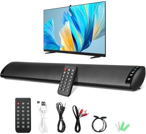 Caixa Home Theater para Parede com Controle Remoto, Barra de Som ...