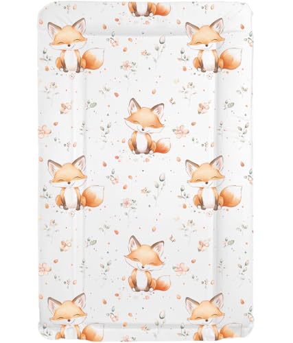 Image of Sunnybabies Fox & Fern Baby Changing Mat Nursery Wipe Down Mat