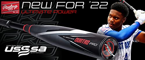 Rawlings 2022 Quatro Pro Usssa Baseball Bat | -5 | 2 Pc. Composite | 30 Inch | Ut2Q5 #TOP5