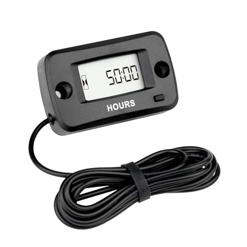 Runleader Digital Small Engine Hour Meter,Maintenance Service Timer for Garden