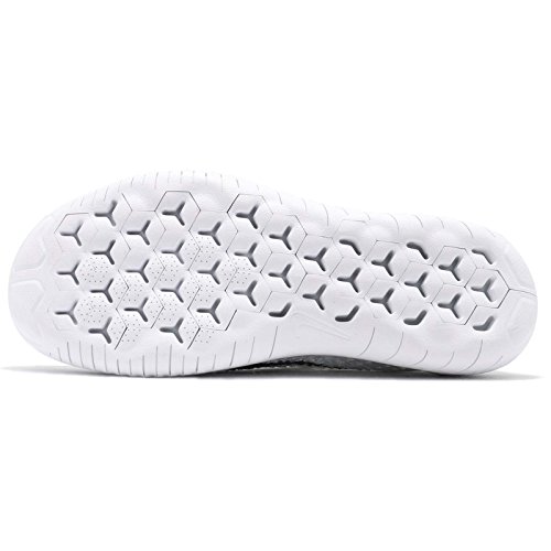 Nike Nike womens Free RN Flyknit 2018 shoe, White, 9