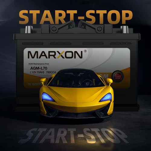 MARXON Group 48 H6 L3 Car Battery 12v 70AH 760CCA AGM Maintenance Free - Image 5