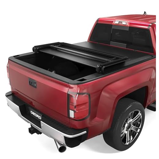 oEdRo Upgraded Tri-Fold Truck Bed Tonneau Cover Compatible with 2014-2018 Chevy Silverado/GMC Sierra 1500 5.8 Feet Bed, Fleetside