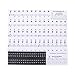 BESPORTBLE Klaviertastaturaufkleber 88/61/54/49/37 Tastenklavieraufkleber Transparent Und Abnehmbar