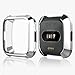 Screen Protector Case for Fitbit Versa, Haojavo Soft TPU Slim Fit Full Cover Screen Protector for Fitbit Versa Smartwatch Bands Accessories
