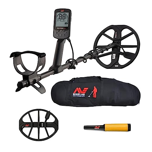 Minelab Equinox 900 Waterproof Metal Detector Bundle with EQX 15 SmartCoil and Case Bundle (4 Items)