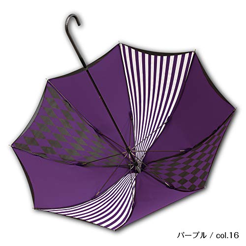 shadow clown（シャドークラウン）/ パゴダ傘 一級遮光 99.99％ 晴雨兼用 UVカット 日傘 (パープル/col.16)