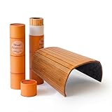 FeinNest Sofatablett – Flexibler Bambus-Couch-Armlehnen-Organizer mit Rutschfester Unterseite, 41,5 x 34 cm, Naturholz, Geschenkverpackung (Nur für eckige Lehnen)