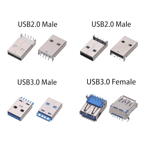 Kit de conectores 180 piezas 16 modelos USB y Type C miniatura 6