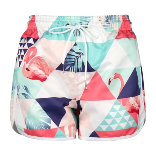 Alidamo Womens Board Shorts Surf Beach Party Swimswear Bottoms Ladies Swim Wear Quick Dry Elastic Daily