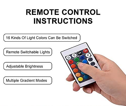 Image of (16 Color Portable Cordless LED Table Lamp with Touch Sensor - RGB Dimmable and Adjustable Brightness, Rechargeable Lamp with Remote Control, Desk Lamp for Living Room, Bedroom.