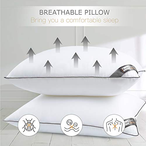 BedStory 2 Pack Sleeping Pillows, Down Alternative Dust Mite Resistant & Hypoallergenic, Bed Pillows for Shoulder/Neck… - Image 4