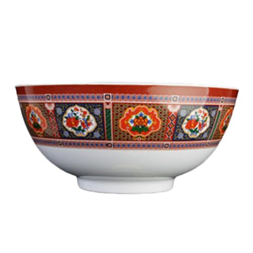 A-to-Z Supply 5208TP Rice Bowl, 56 oz., 8" Dia., Round, Break-Resistant, Dishwasher Safe, BPA Free, Melamine, Peacock, NSF, Pack of 12