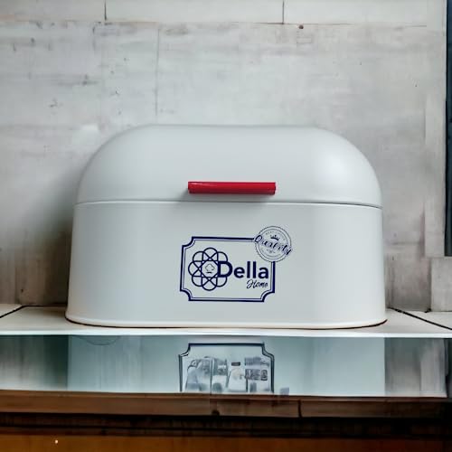 Porta Pão de Metal Bakery Branco - Della Home