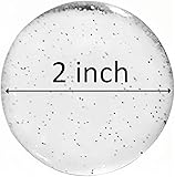 IGOGO 2 Inch Glitter Epoxy Dome Stickers – 50 PCS Round Self-Adhesive Resin Seals for DIY Bottle Cap Pendants, Crafts, Scrapbooks, Ornaments