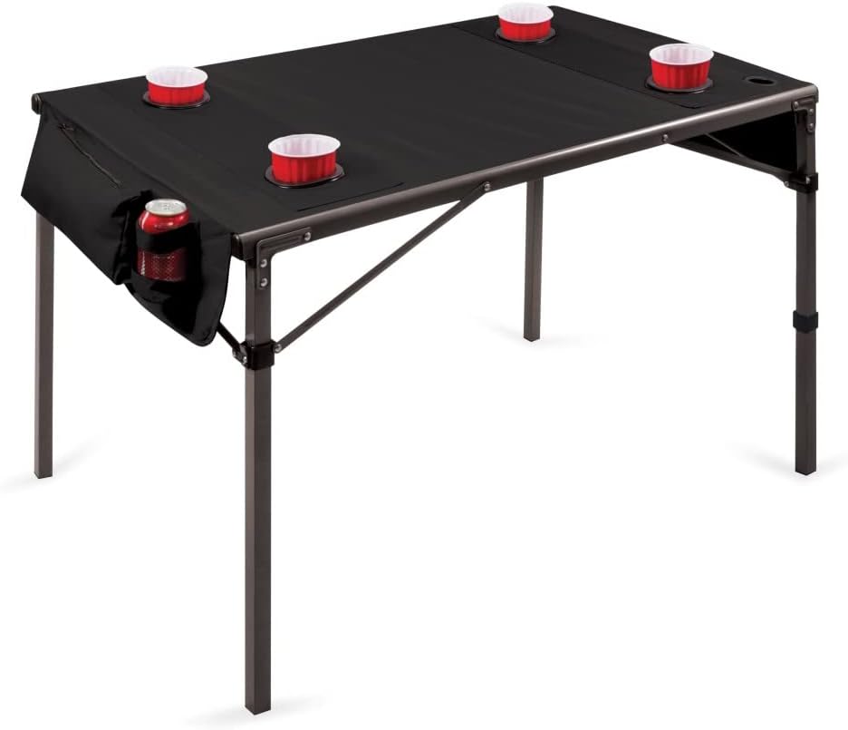 PICNIC TIME NCAA Army Black Knights Portable Soft Top Travel Table