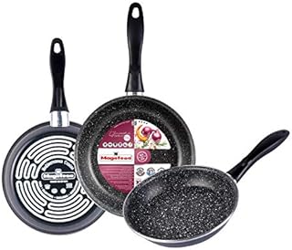 Magefesa K2 Gransasso zestaw 3 patelni, 18, 20 i 24 cm, ciemnoszary