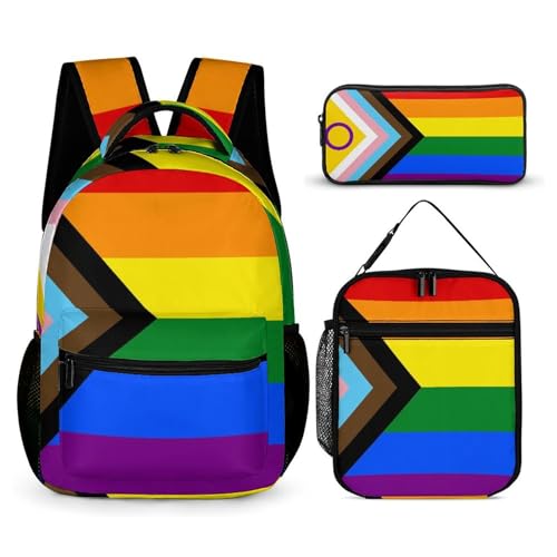 Intersex Pride Backpack With Lunch Bag