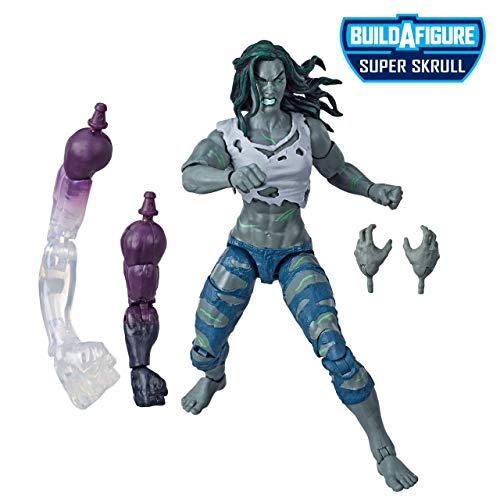 MARVEL Legends Series 6-inch Collectible Action Figure Hulk Toy, 2 Accessories, 2 Build-A-Figure Parts