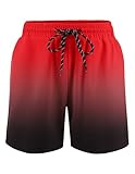 Arshiner Badehose Jungen Schnelltrocknende Kinder Badehose mit Innenhose Sport Schwimmhose für Strand Wassersport Badeshorts für Kinder 10-11 Jahre