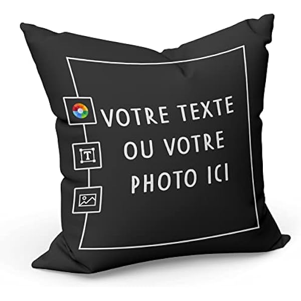 Poduszka na poduszkę 40 x 40 cm Personalizowany Uzupełnienie spersonalizowanego tekstu Zdjęcie