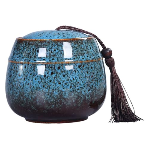 IMIKEYA Teedose Keramik Luftdicht Keramikgefäß Für Losen Tee Retro Teevorratsglas Mit Dichtem Deckel Zur Frischhaltung