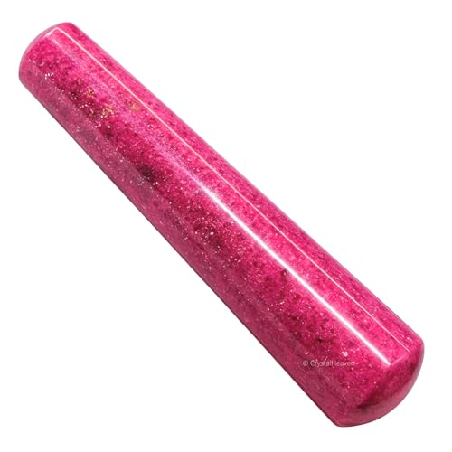 Image of Rhodonite Crystal Wand - Smooth Crystal Wand for Energy Healing, Chakra Balancing, Meditation and Home Decor - Crystals and Healing Stones for Gift