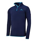 fleecepullover herren engelbert strauss extrem leicht Westfjord Herren Fleece-Pullover Hekla, Marineblau/Hellblau, Größe XXXL