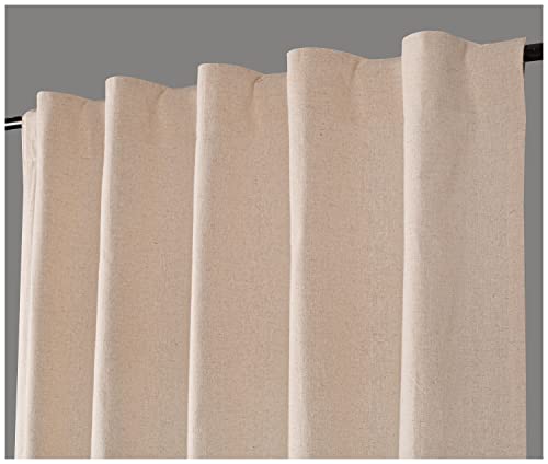 Linen Flax Tab Top Curtains Set Of 2, Farmhouse Cotton Curtains, Curtain 2 Panel Set - 50X63 Inch Natural Linen Curtain, Reverse Window Panels, Curtain Drapes Panels, Bedroom Curtains, Flax Curtain #TOP4