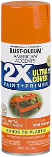 Rust-Oleum 327873-6 PK American Accents Spray Paint, Gloss Real Orange