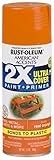 Rust-Oleum 327873 American Accents Spray Paint, 12 oz, Gloss Real Orange