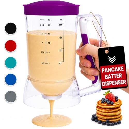 Eggssentials Pancake Batter Dispenser with Squeeze Handle Pancake Dispenser
