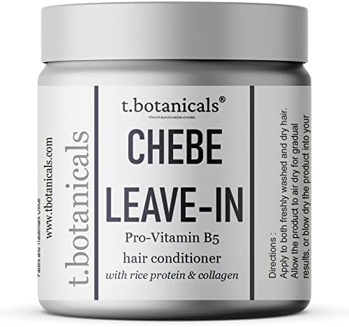 t.botanicals Chebe Leave In Conditioner Hair Growth with Provitamin B5, Thickening Strengthening Chebe Butter, Chebe Powder, Chebe Oil, Silk Amino Acids, Collagen (Lavender, 8 oz)