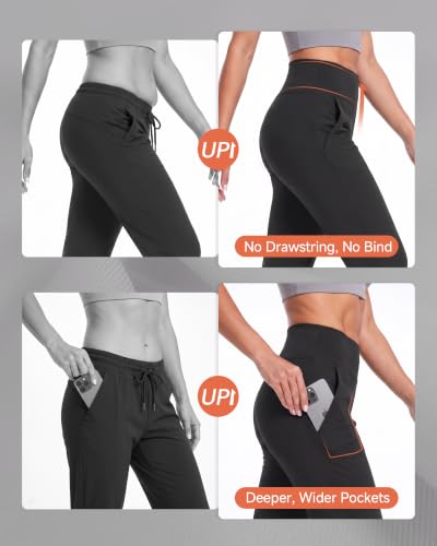 Sweatpants Women with Pockets - High Waisted Soft Stretch Tapered Joggers - image 4