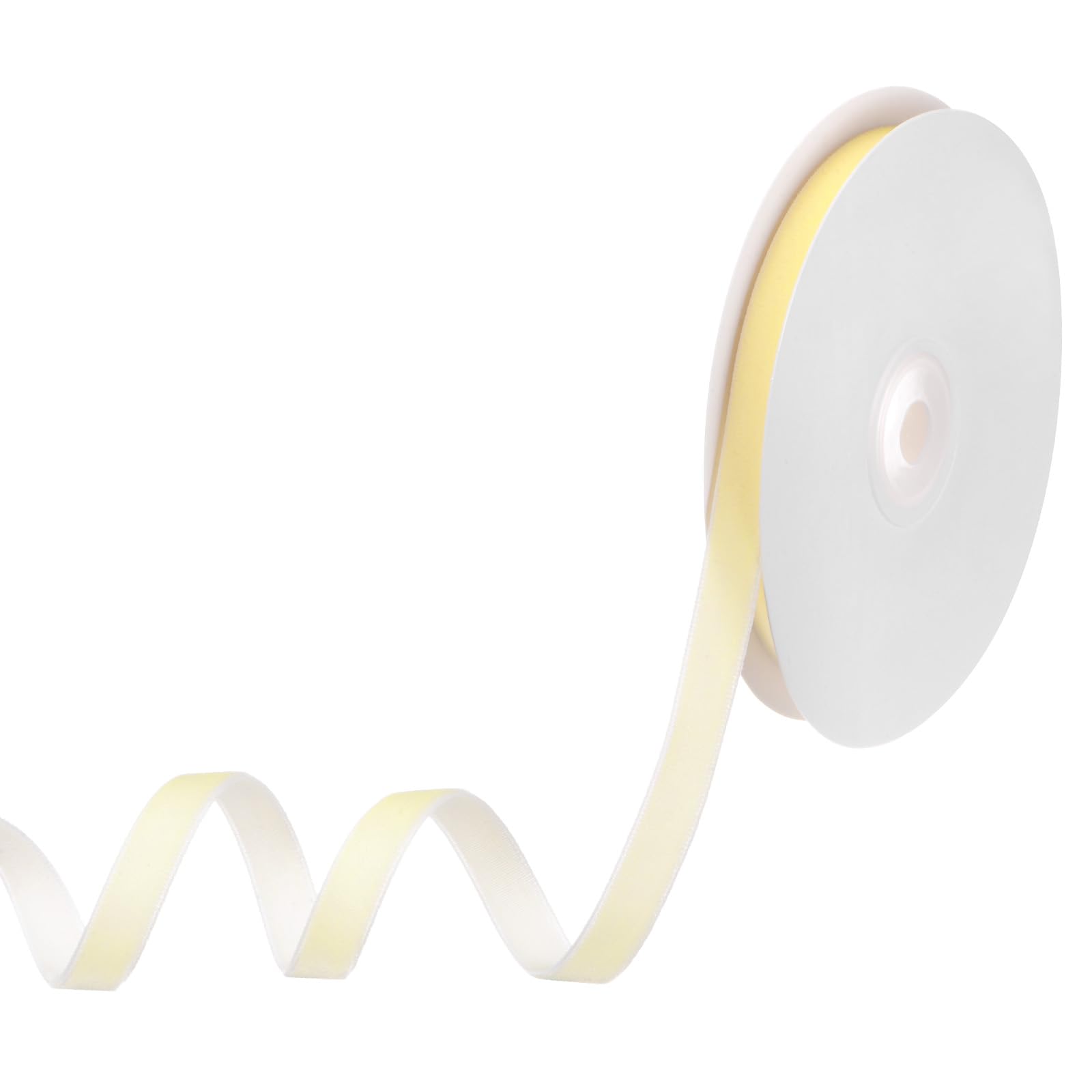 M METERXITY Light Yellow Velvet Ribbon