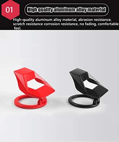 Miniatura 3 de Great luck - Cubierta de aluminio para interruptor de arranque y parada del motor, 1 piezasjuego (rojo) para Honda