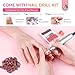 SAVILAND Acrylic Nail Kit with Drill: Professional Nail Kit Acrylic Set for Beginners SAVILAND Nail Face Mask for Nail Drill: Salon Clear Visibility & Comfortable Wear Full Face Mask Splash Resistant