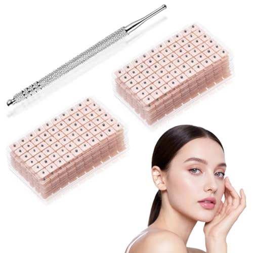THQAE - THQAE 1200pcs Acupuncture auricular patch,avec 1 pièce de stylo,ear massage auricular therapy,pour trou d'oreille Points Acupuncture Graines,Magnétiques Thérapies Auriculaire