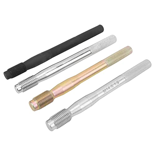 Akozon 8 Stück Radbolzen-Ausrichtungsstift Stahllegierung Ausrichtstift für Radbolzen Radaufhängungsstift Befestigungspositionierungswerkzeuge M14x1,5/1,25 M12x1,5/1,25 für Meisten Autos