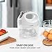 OVENTE 5-Speed Electric Hand Mixer with Stainless Steel Mixing Whisk, Snap-On Storage Case, Portable & Lightweight 150W Motor, Compact Handheld Mixer for Baking, Blending or Cooking, White HM151W