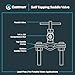 EZ-FLO 1/4 Inch (OD) Self Tapping Saddle Valve, Brass, 65801LF