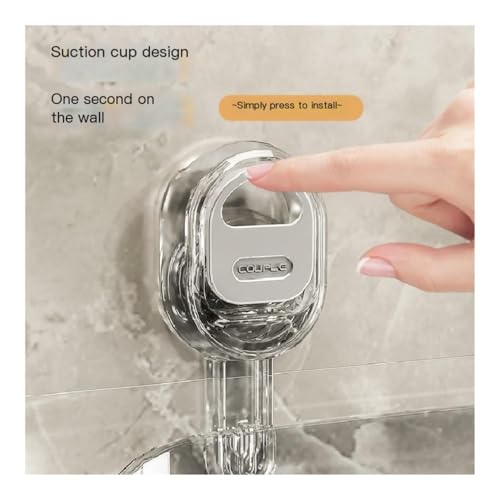 Étagère de salle de bain à ventouse boîte de rangement murale de vanité