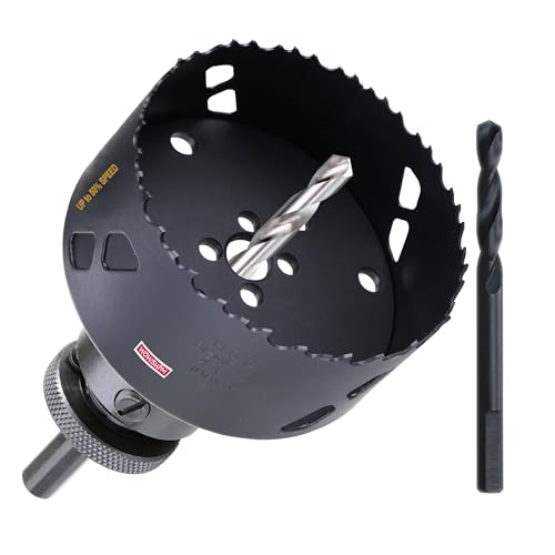 Scie-cloche bi-métal HSS à dents tranchantes pour perçage profond de 5,3 cm