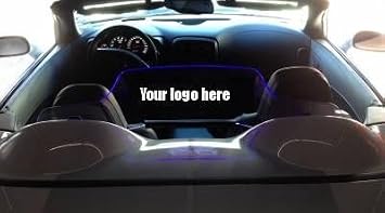 WindRestrictor - Wind Deflector Compatible with 2005-2013 Chevrolet Corvette C6 - Control air flow, cut down backdraft, wind noise - GM Licensed - Easy Install, Secure Mounting - Blue Lighting