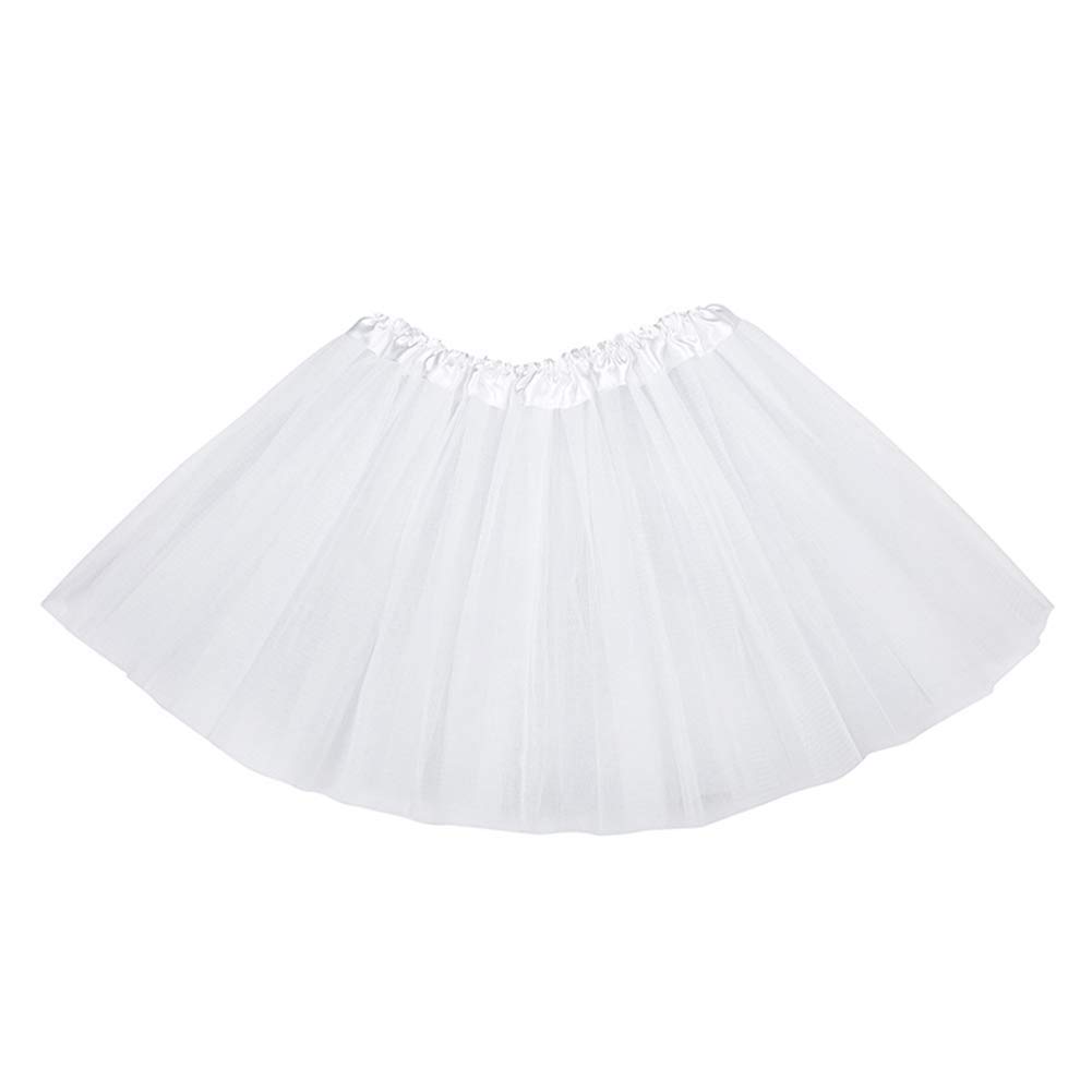 MUNDDY - Tutu Elastico Tul 3 Capas 30 CM de Longitud para niña Bebe Distintas Colores Falda Disfraz Ballet (Envio 48-72h con Seguimiento Desde Madrid)