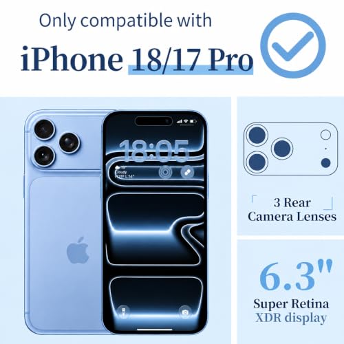 ilnehc for iPhone 17 Pro/18 Pro Case, Screen Protector, Shockproof Cover by ilnehc - Used condition - Image 2