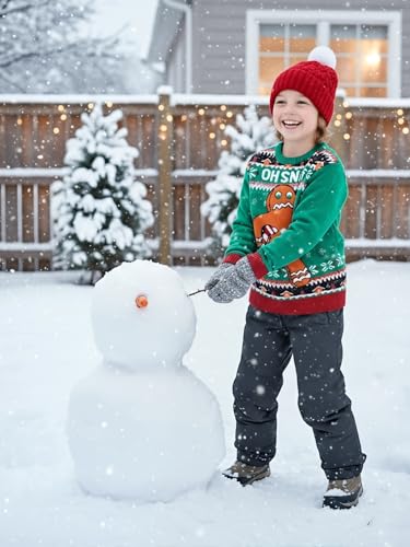 Image of IFFEI Ugly Christmas Sweater for Women Men Kids Family Matching Pullover